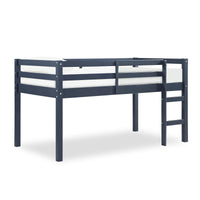 DHP Milton Junior Twin Wooden Loft Bed for Kids - Blue