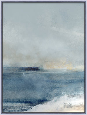 Sea I Framed Canvas with Embellishment - 32