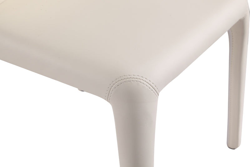 Manhattan Comfort Set of 2 Conrad Faux Leather Dining Chairs - Cream