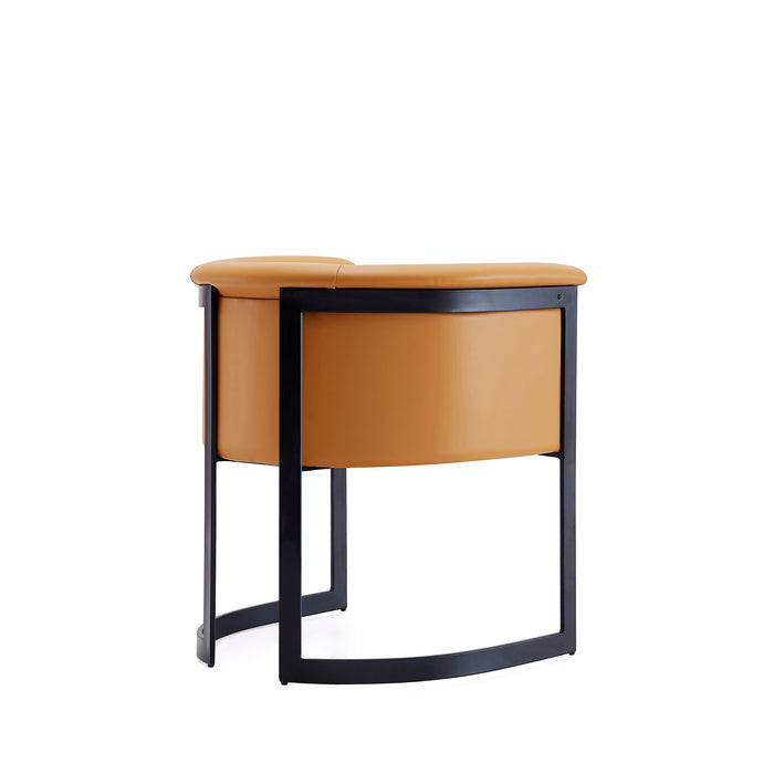 Manhattan Comfort Corso Leatherette Dining Chair with Metal Frame - Tan