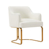 Manhattan Comfort Modern Edra Leatherette Dining Chair - Cream