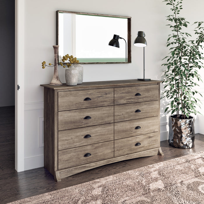 Salt Spring 8-Drawer Dresser - Drifted Grey