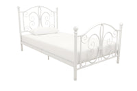 Bradford Metal Twin Bed - White 