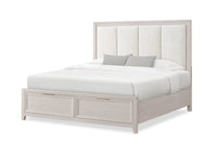 Elana 5pc Bedroom Set with Storage Bed, Dresser & Mirror, Natural - King Size