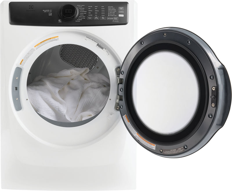 Electrolux  8.0 Cu. Ft. Front Load Perfect Steam™ Gas Dryer  -  Matte White -  ELFG7738MW