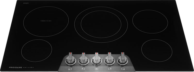 Frigidaire Gallery 36\" Electric Cooktop - Black Stainless Steel -  GCCE3670BD