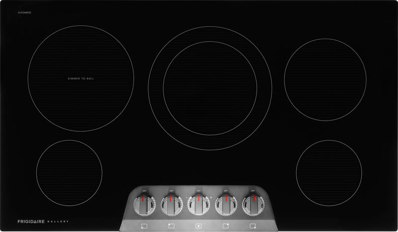 Frigidaire Gallery 36\" Electric Cooktop - Black Stainless Steel -  GCCE3670BD