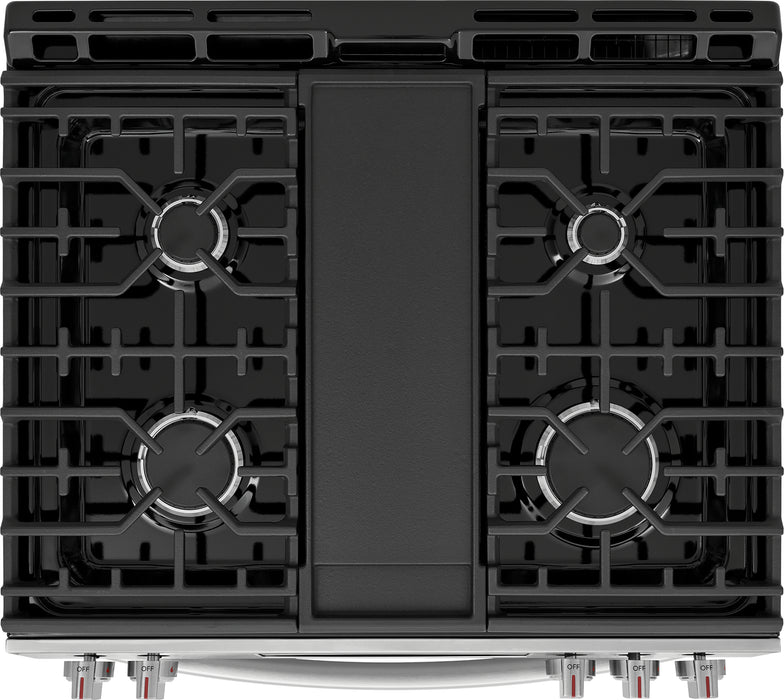 Frigidaire Gallery 6 Cu. Ft. Gas Range with Stone-Baked Pizza - Smudge-Proof® Stainless Steel - GCFG3070BF
