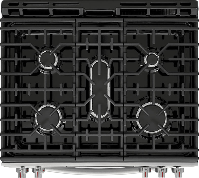 Frigidaire Gallery 6 Cu. Ft. Gas Range with Stone-Baked Pizza - Smudge-Proof® Stainless Steel - GCFG3070BF