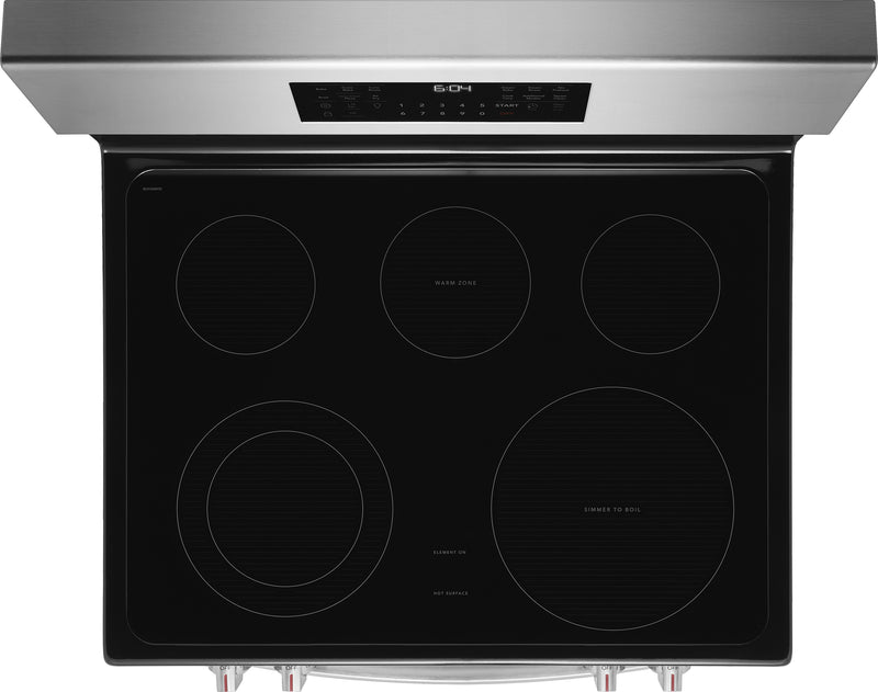 Frigidaire Gallery 5.3 Cu. Ft. Electric Range with Stone-Baked Pizza – Smudge-Proof® Stainless Steel - GCREC070BF