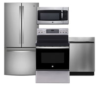 GE 4-Piece Kitchen Appliance Package – Stainless Steel