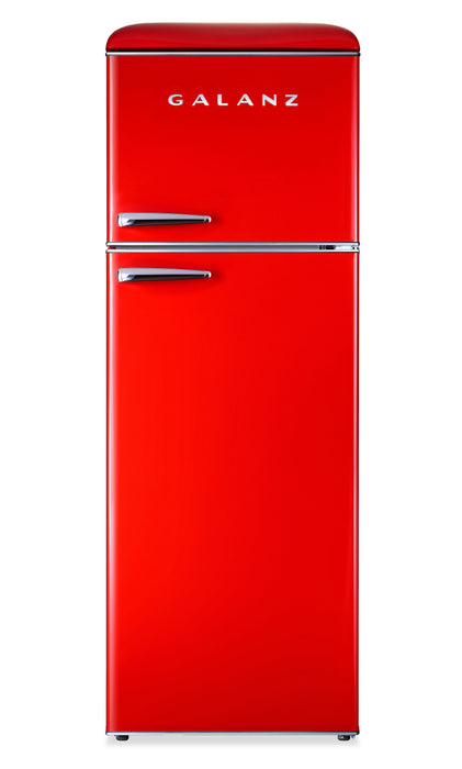 Galanz 23.7\" 12 Cu. Ft. Top-Mount Refrigerator - Hot Rod Red - GLR12TRDEFR