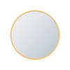 Arcus 24\" X 24\" Hand Crafted Round Mirror - Gold