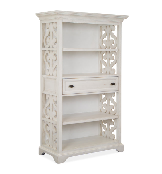 Milson 40\" Bookcase with Adjustable Shelves - Alabaster