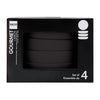 S&CO Gourmet Lisbon Set of 4 Black Stoneware Pasta Bowls | S&CO Gourmet Lisbon Ensemble de 4 Bols a Pates en Gres Noir