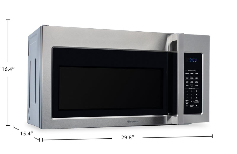 Hisense 1.7 Cu. Ft. Over-the-Range Microwave – Fingerprint Resistant Stainless Steel - HMVZ173SS