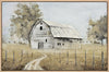 Barn I Framed Acrylic Painting - 31.5\" x 47\"