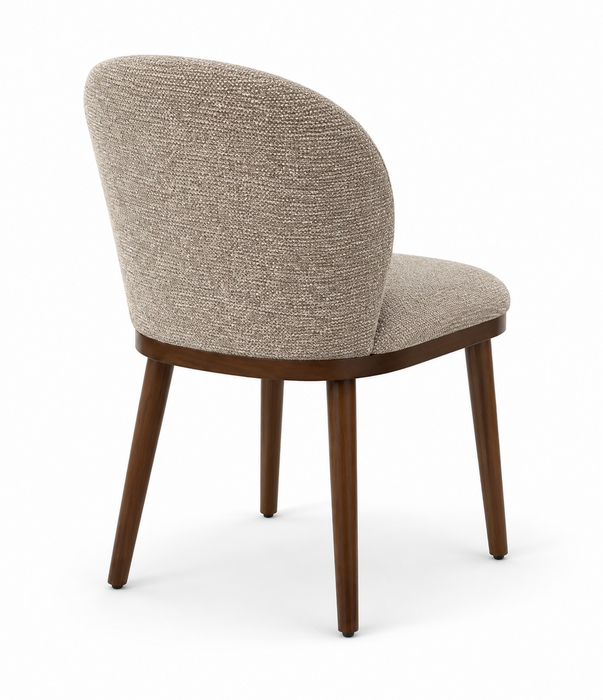 Ivy Dining Chair with Polyester Fabric – Taupe