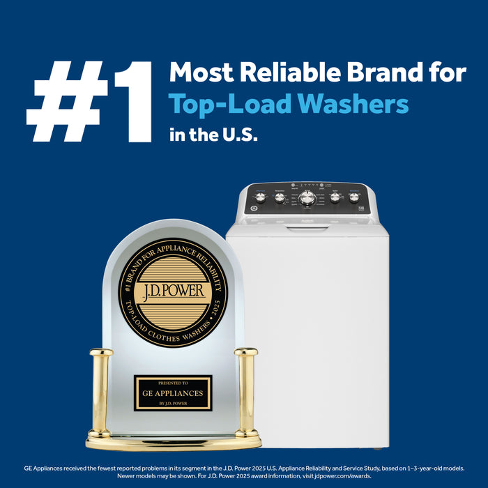 GE 4.9 Cu. Ft. Top Load Agitator Washer - White - GTW491BMRWS