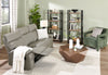 Matteo 88" Genuine Leather Reclining Sofa - Aviarah Grey | Sofa inclinable Matteo de 88 po en cuir véritable - gris Aviarah