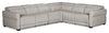 Cindy Crawford Home Aspen 4-Piece Power Reclining Sectional with Armless Chair and USB Port - Silver