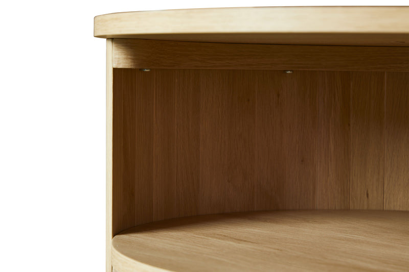 Juniper 20\" Modern End Table – Natural Oak