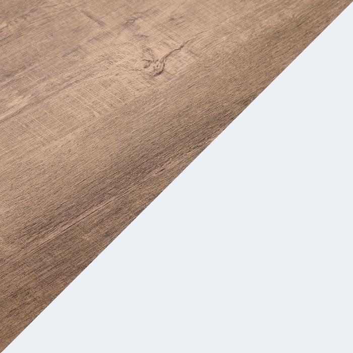 Ridge 22” Rustic End Table with Shelf - Walnut Oak & White