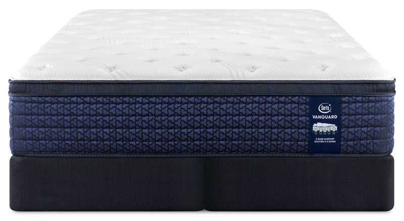 Serta Vanguard Stonebridge Eurotop Medium King Mattress Set