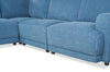 Voyage Modular 5-Piece Fabric Sectional with Removable Back Cushions – Blue | Sofa sectionnel modulaire Voyage 5 pièces en tissu avec coussins de dossier amovibles - bleu