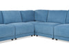 Voyage Modular 5-Piece Fabric Sectional with Removable Back Cushions – Blue | Sofa sectionnel modulaire Voyage 5 pièces en tissu avec coussins de dossier amovibles - bleu