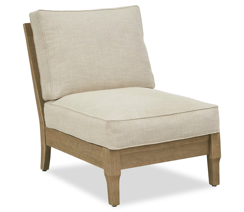 Juno 4-Piece Outdoor Patio Set with 2 Loveseats, Corner Chair & Armless Chair - Natural/Beige