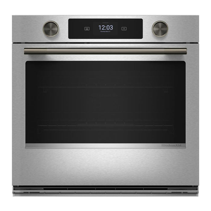 KitchenAid 30\" Smart Electric Combo Wall Oven with Cooking Camera - PrintShield Stainless - KOES930SPS