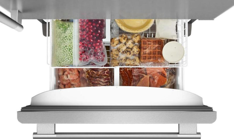 Kitchenaid 33\" 22 Cu. Ft. Bottom Mount Refrigerator – PrintShield Stainless - KRBR133SPS