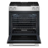 KitchenAid 30” 6.4 Cu. Ft. Slide-In Dual Fuel Range – PrintShield™ Stainless Steel - KSDV730TPS | Cuisinière hybride encastrée KitchenAid de 6,4 pi3 et de 30 po - acier inoxydable PrintShieldMC - KSDV730TPS