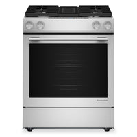KitchenAid 30” 6.4 Cu. Ft. Slide-In Dual Fuel Range – PrintShield™ Stainless Steel - KSDV730TPS