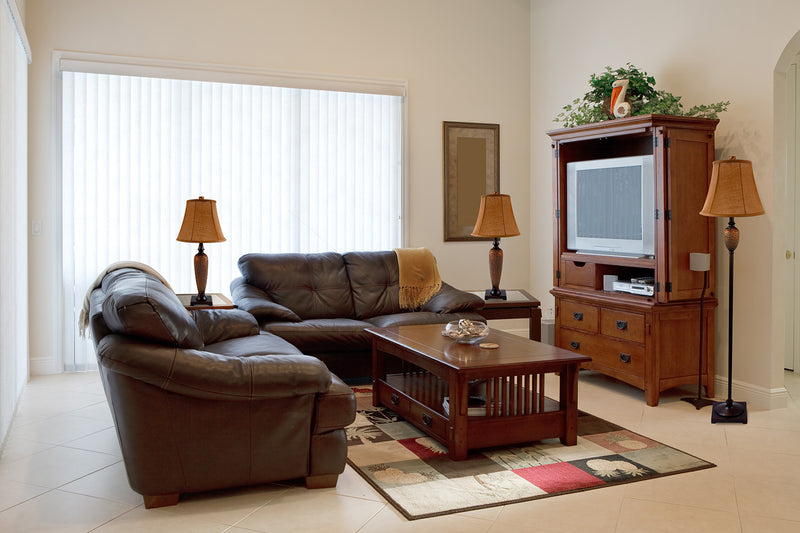 Elegant Designs 3-Piece Two Table Lamp and One Floor Lamp Set - Hammered Bronze