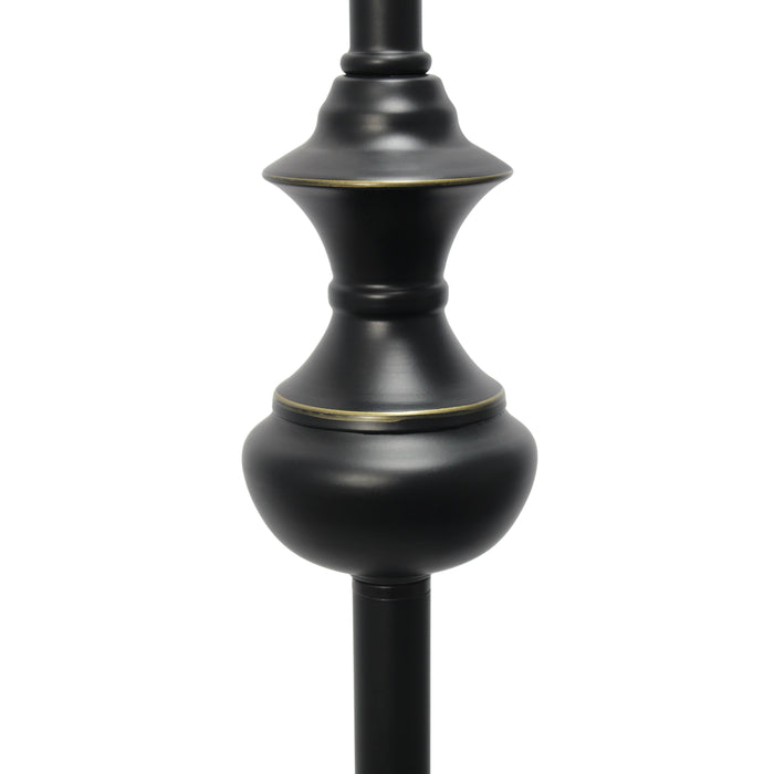 Elegant Designs 3-Piece Two Table Lamp and One Floor Lamp Set - Restoration Bronze