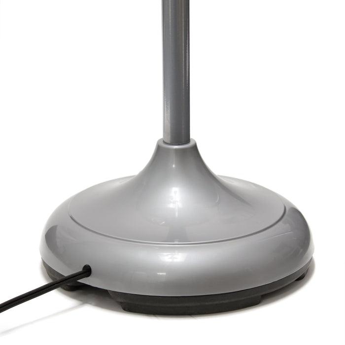 Simple Designs 67\" Contemporary Multi-Head Medusa 5-Light Adjustable Gooseneck Floor Lamp with Fun Shades - Multi-Colour