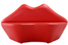 Manhattan Comfort Kiss 61.8\" Faux Leather Loveseat - Red