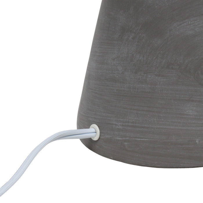 Simple Designs Pinnacle Concrete Table Lamp - White