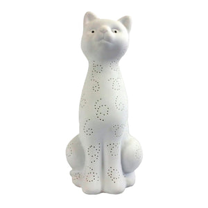 Simple Designs Porcelain Cat Table Lamp