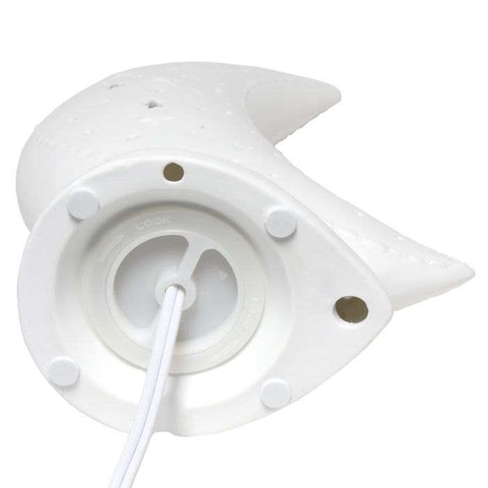 Simple Designs Porcelain Moon Table Lamp