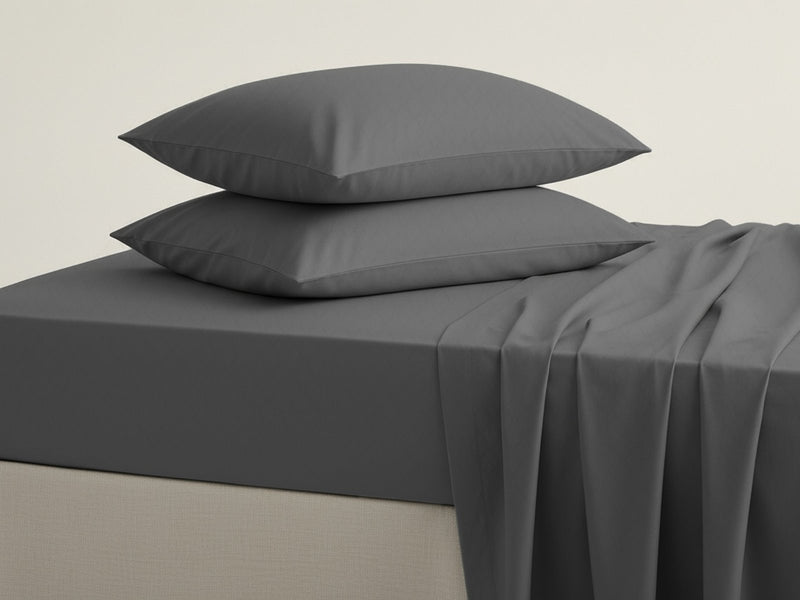 LUSOME Temperature Regulating 4-piece Cotton Queen Sheet Set – Smoked Pearl 
