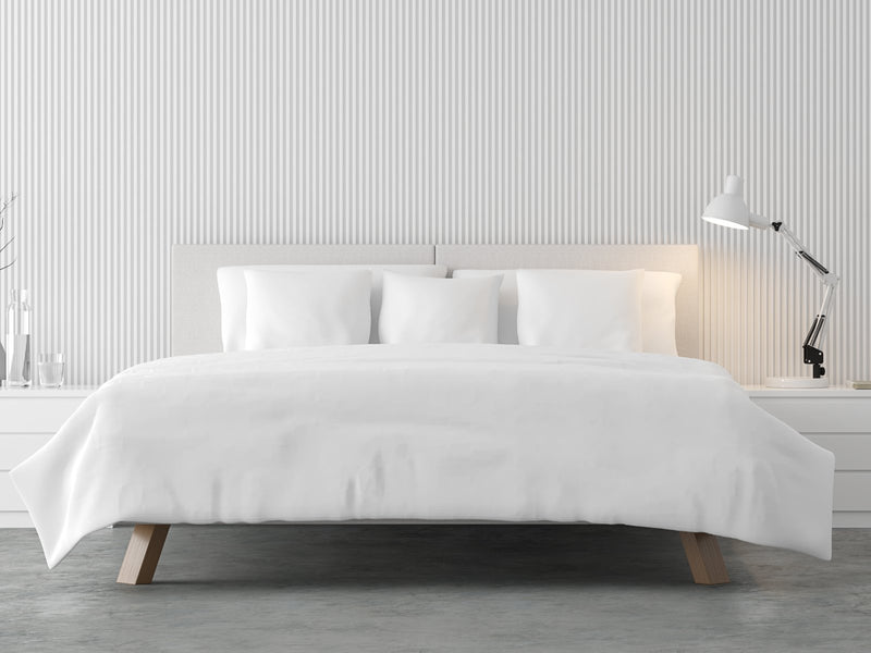 LUSOME Temperature Regulating 4-piece Cotton King Sheet Set – White