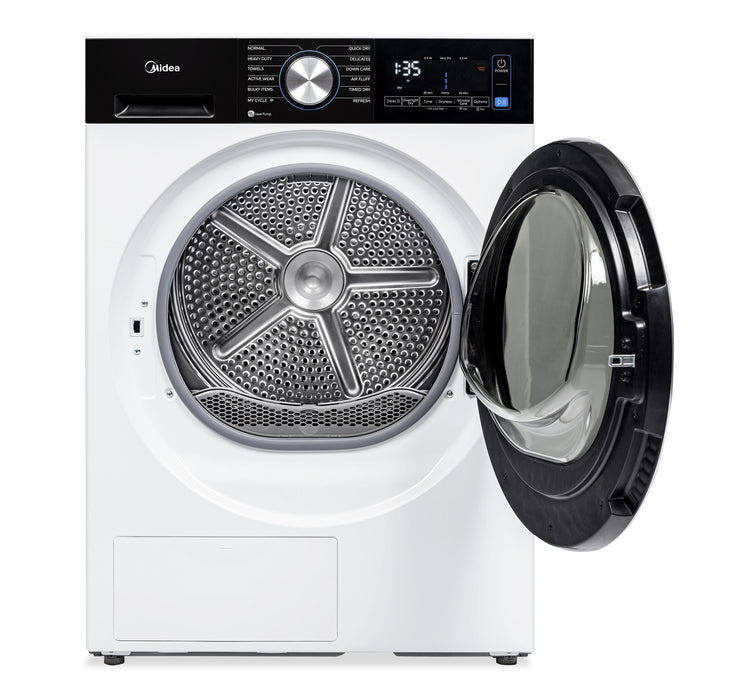 Midea 4.4 Cu Ft. Front Load Compact Heat Pump Dryer with Wrinkle Care – White - MLHE31S2BBW