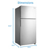 Midea 18 Cu. Ft. Top-Freezer Refrigerator - MT18DDSCR1RCM|Réfrigérateur Midea de 18 pi3 à congélateur supérieur - MT18DDSCR1RCM|MT18DDSC