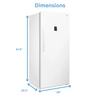 Midea 13.8 Cu. Ft. Convertible Upright Refrigerator-Freezer - MU138SWAR1RC1|Appareil vertical convertible de réfrigérateur à congélateur Midea de 13.8 pi³ - MU138SWAR1RC1|MU138SWA