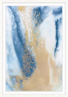 Sea Sand II Framed Artwork Raised Under Glass with Mat - 26\" x 38\"