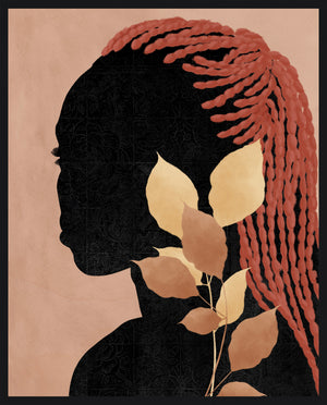 Silhouette Woman II Framed High Gloss Artwork - 17