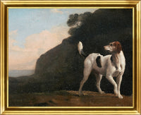 Vintage Dog Framed Stucco Textured Artwork - 11